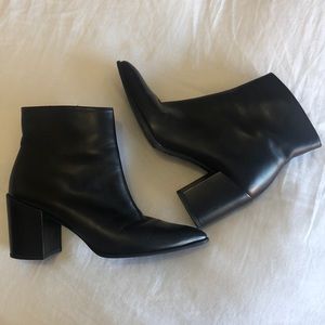 Stuart Weitzman black booties